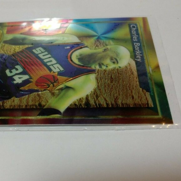 Topps Finest Refractor #200 Charles Barkley Hall of Fame Grade Quality SFH - Picture 5 of 14